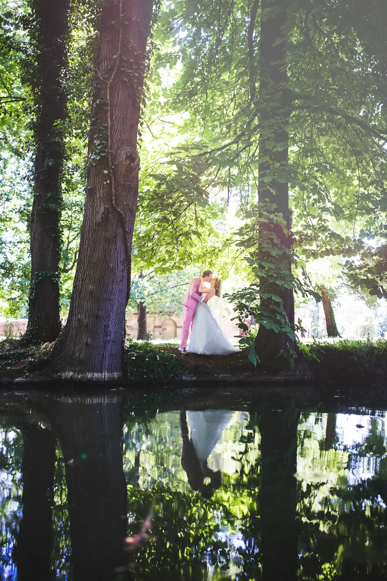 Hochzeitsfoto im Schlosspark Monrepos